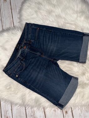 White House Black Market Blue Denim Bermuda Shorts